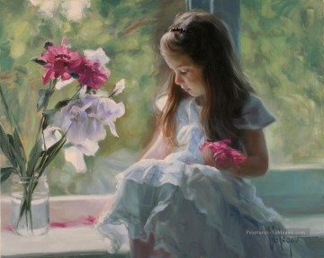 Petite fille VV 04 impressionnisme Peinture à l'huile